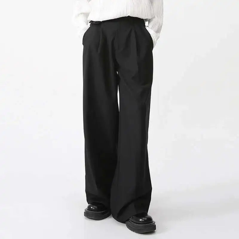 Relaxed Straight-Leg Suit Trousers