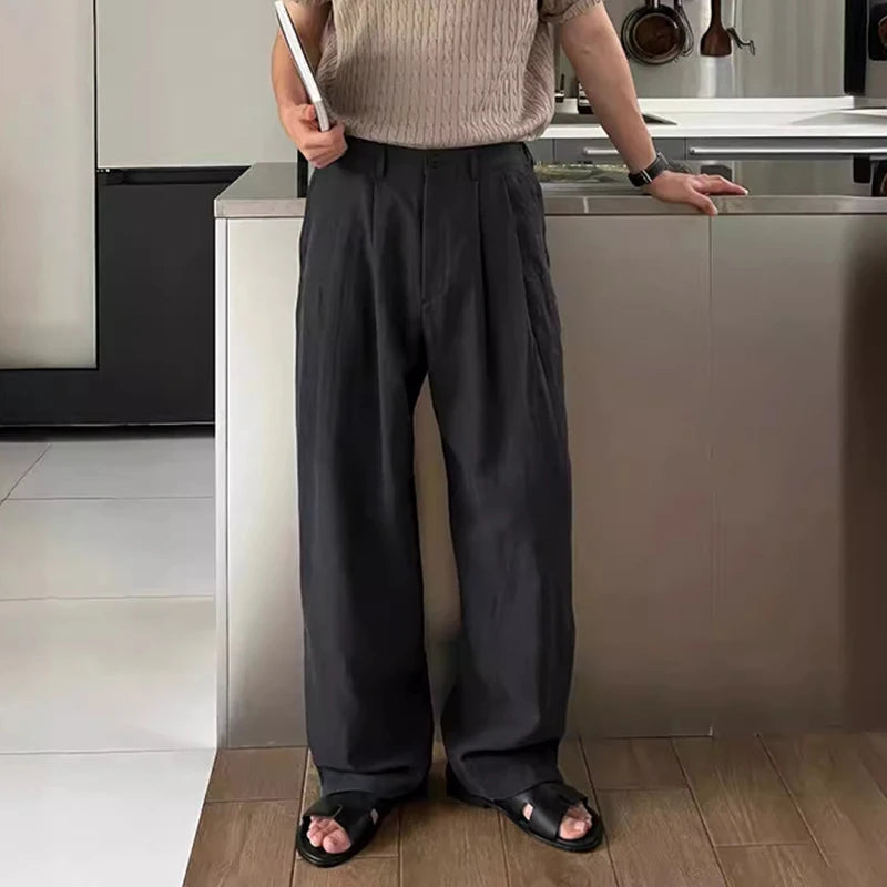 Baggy Pleated Dress Trousers
