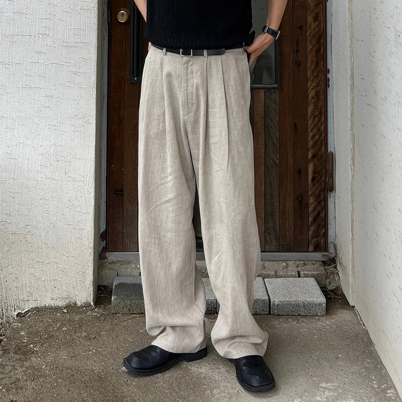 Baggy Pleated Dress Trousers