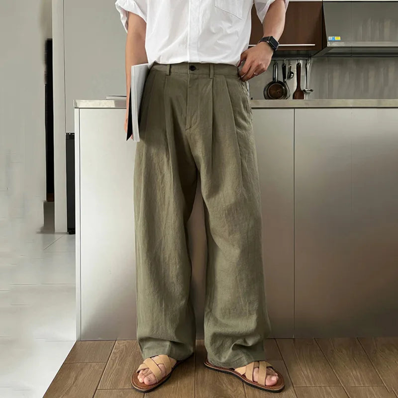 Baggy Pleated Dress Trousers