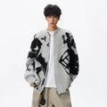 Jacquard Print Cardigan