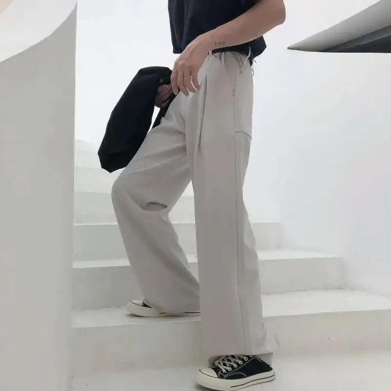 Pleated Baggy Suit Trousers