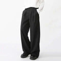 Relaxed Straight-Leg Suit Trousers