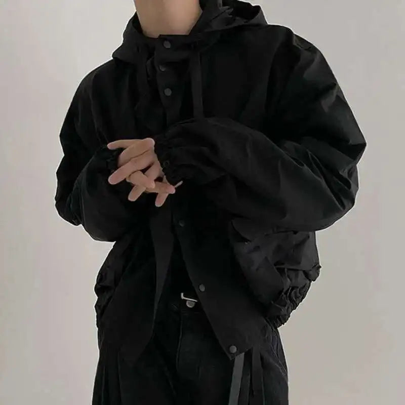 Hooded Cargo Zip Jacket