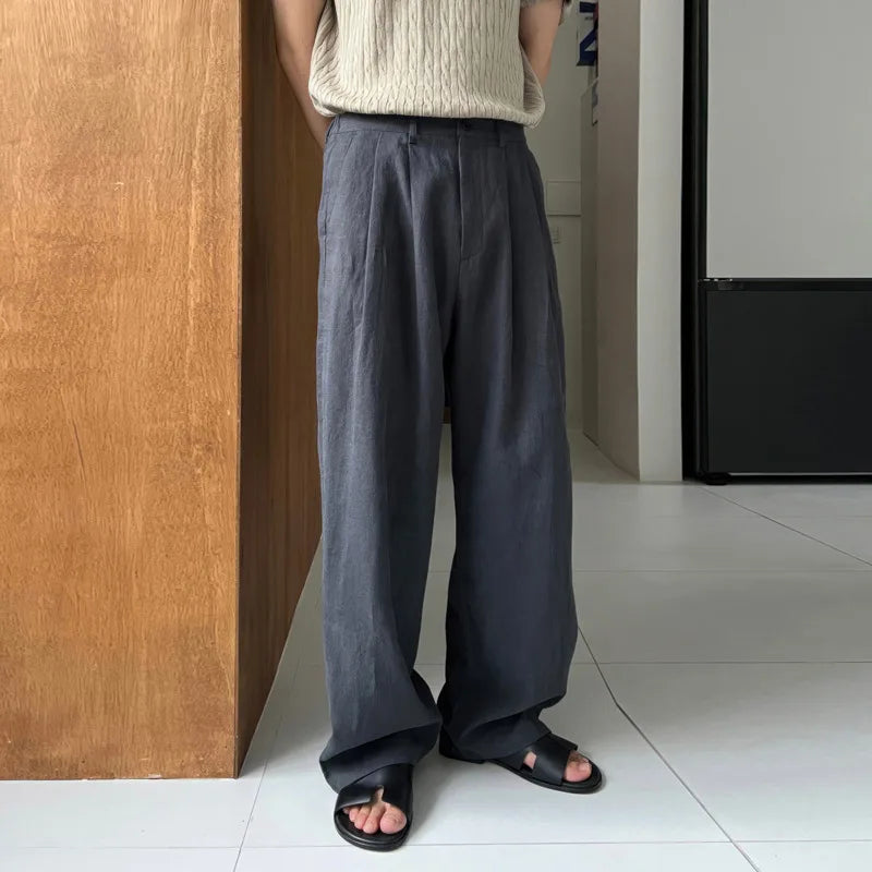 Baggy Pleated Dress Trousers