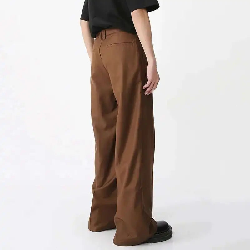 Relaxed Straight-Leg Suit Trousers