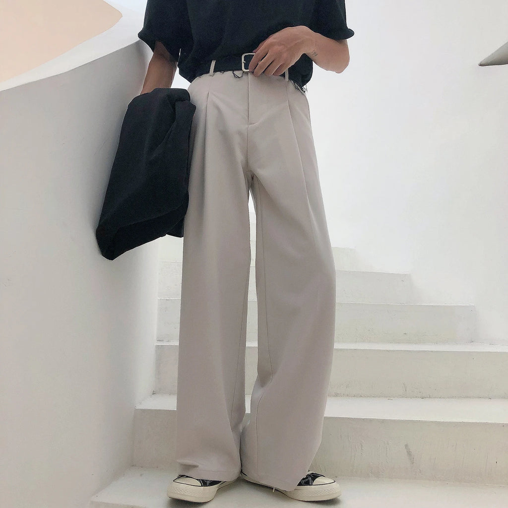 Pleated Baggy Suit Trousers