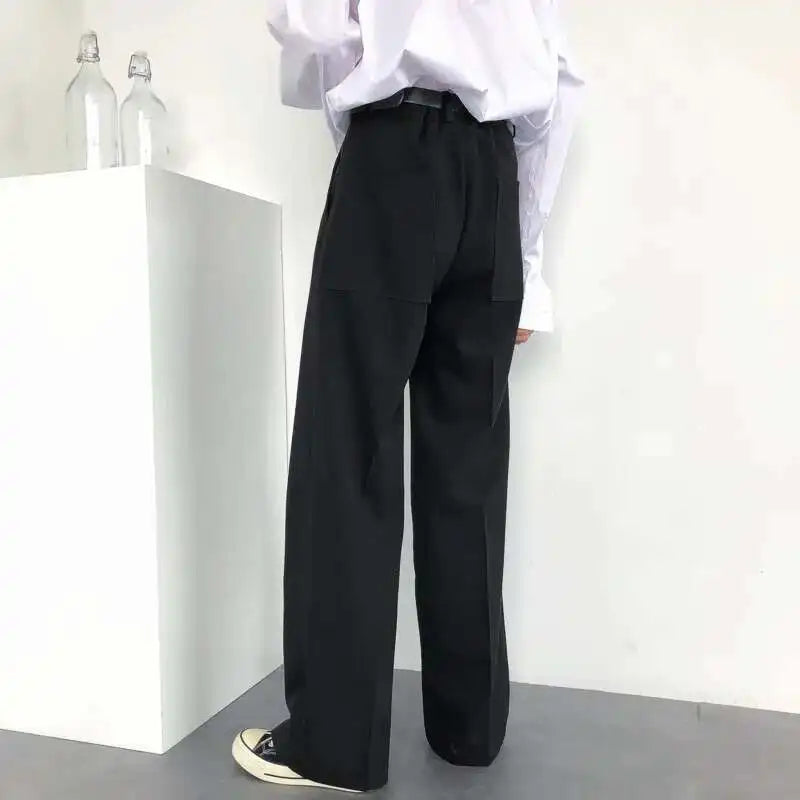 Pleated Baggy Suit Trousers