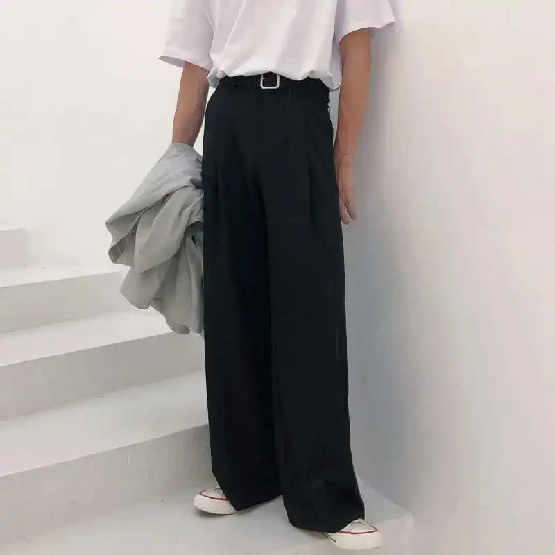 Pleated Baggy Suit Trousers