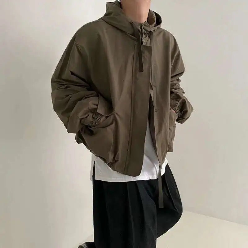 Hooded Cargo Zip Jacket