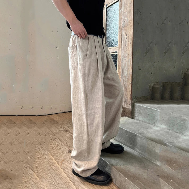 Baggy Pleated Dress Trousers